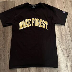 Wake Forest Champion Black T- Shirt Small